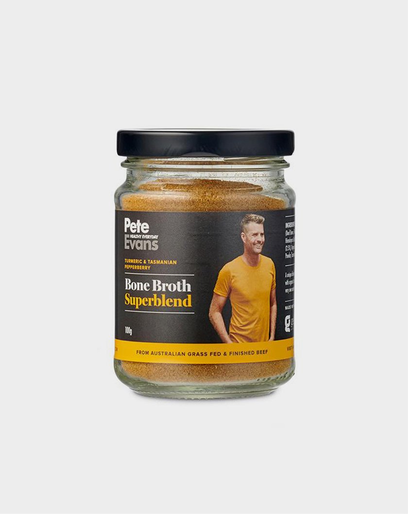 Pete Evans Dehydrated Grass Fed Beef Bone Broth with Tasmanian